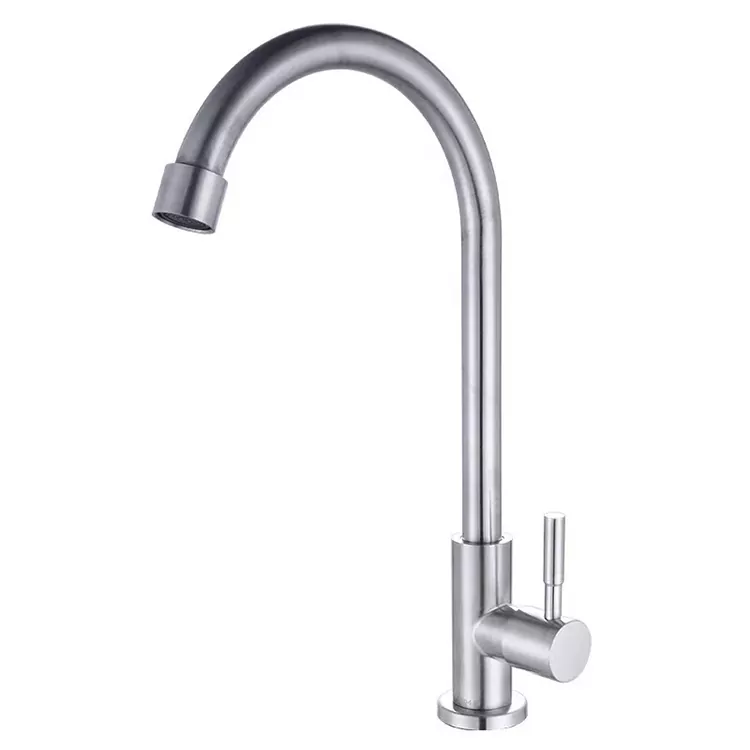 Évier de cuisine Tuyau d'eau froide simple Petit coude
