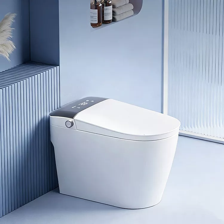 Bouton d'affichage numérique grand écran Toilettes intelligentes