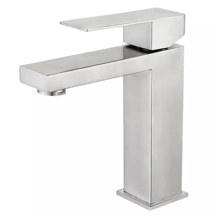 Robinet de lavabo chaud et froid géométrique minimaliste