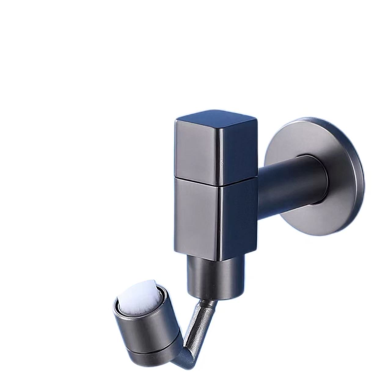 Robinet mural minimaliste gris tourbillon
