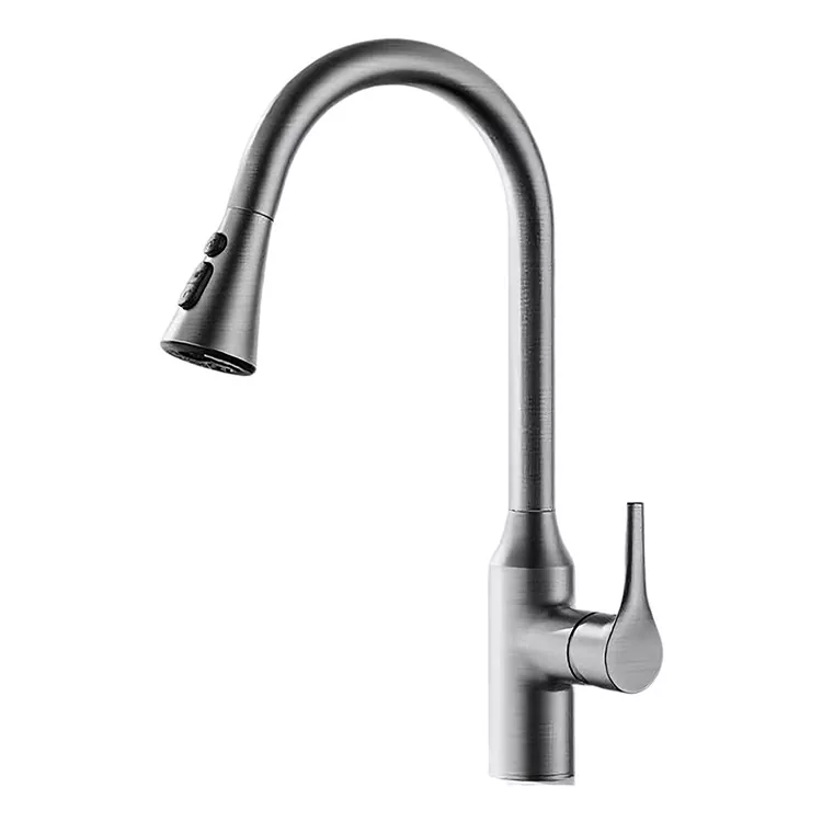 Robinet de cuisine rotatif extractible chaud et froid Robinet de cuisine rotatif extractible chaud et froid