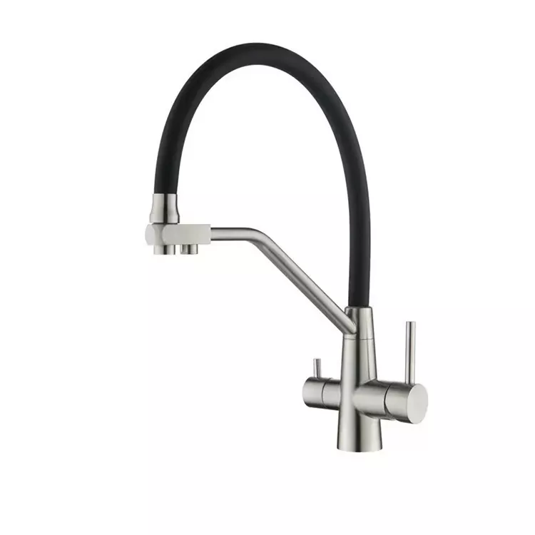 Tuyau extractible en silicone Robinet d'eau chaude et froide 3 en 1