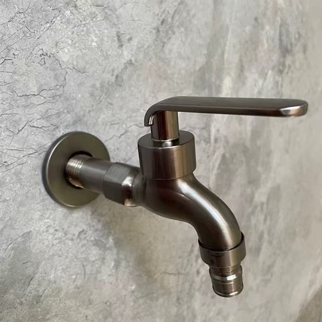 Robinet à ouverture rapide en acier inoxydable brossé