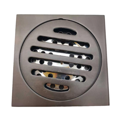 Drain de sol carré Shield gris titane