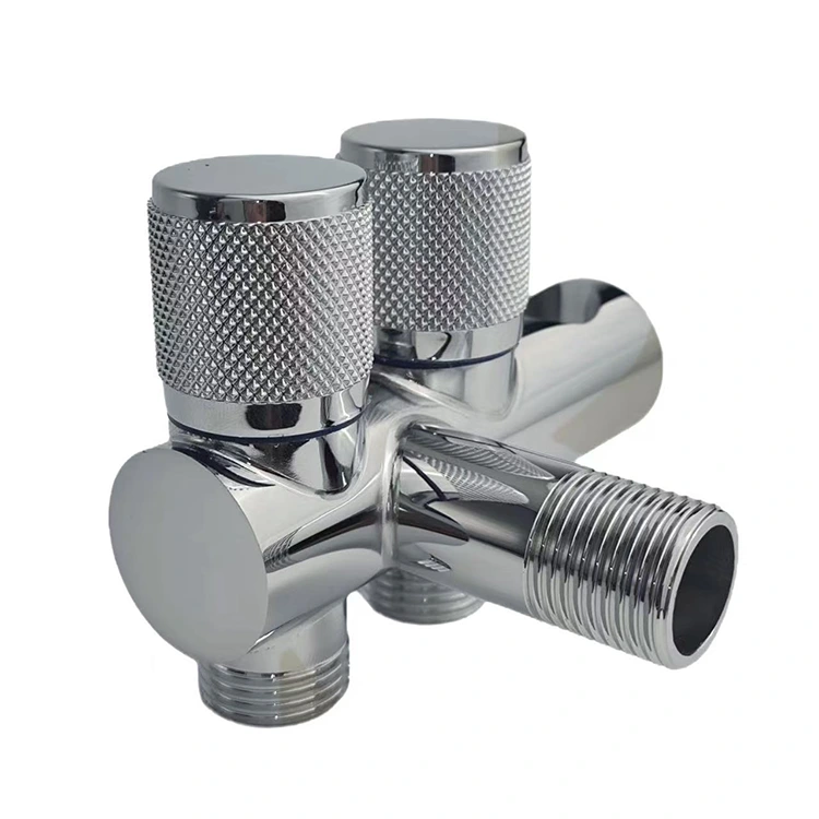 Vanne double angle murale